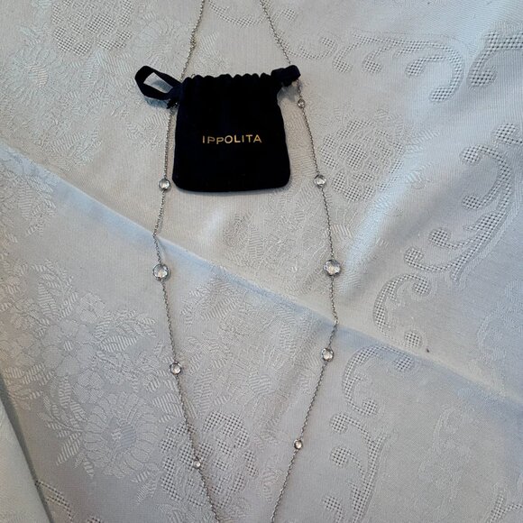 IPPOLITA Sterling Silver Rock Candy® Lollipop Station Necklace in Clear Quartz - Picture 3 of 6